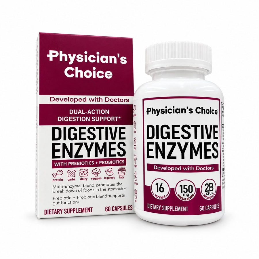 Enzimas Digestivas Physician's Choice – 60 cápsulas